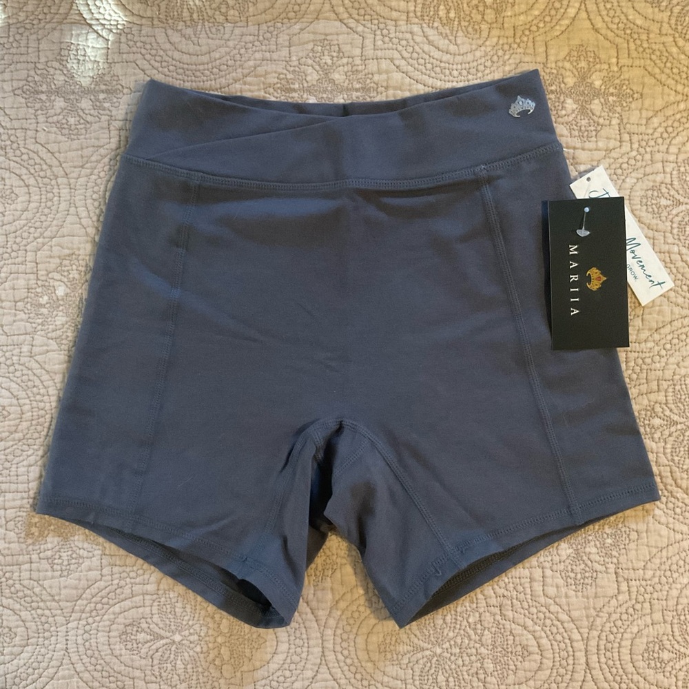 Mariia crown High-Waist Active Shorts Cotton Bamboo